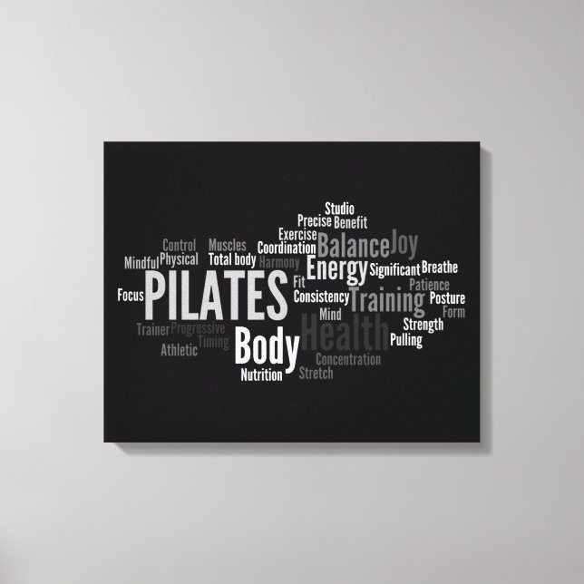 CANVAS de Palavras PILATES (Frente)