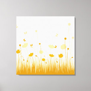 Canvas de papoilas de laranja