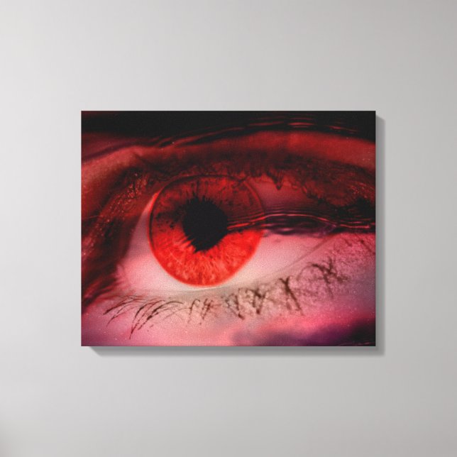 Canvas de Parede de Arte Vermelha Flutuante (Frente)