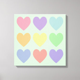 Canvas de Pastel Hearts
