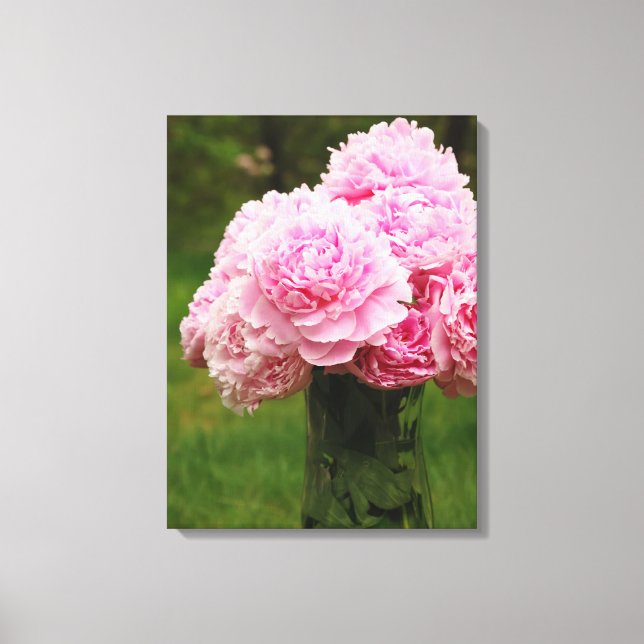 Canvas de Peony Rosa (Frente)