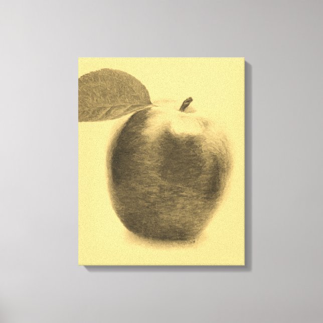 Canvas de pintura da Vintage Apple (Frente)