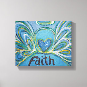 Canvas de Pintura de Palavra do Anjo Faith