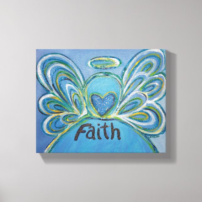 Canvas de Pintura de Palavra do Anjo Faith (Frente)