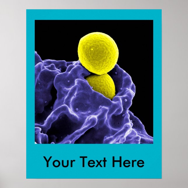 canvas de poster de abstrato de microbiologia arte (Frente)