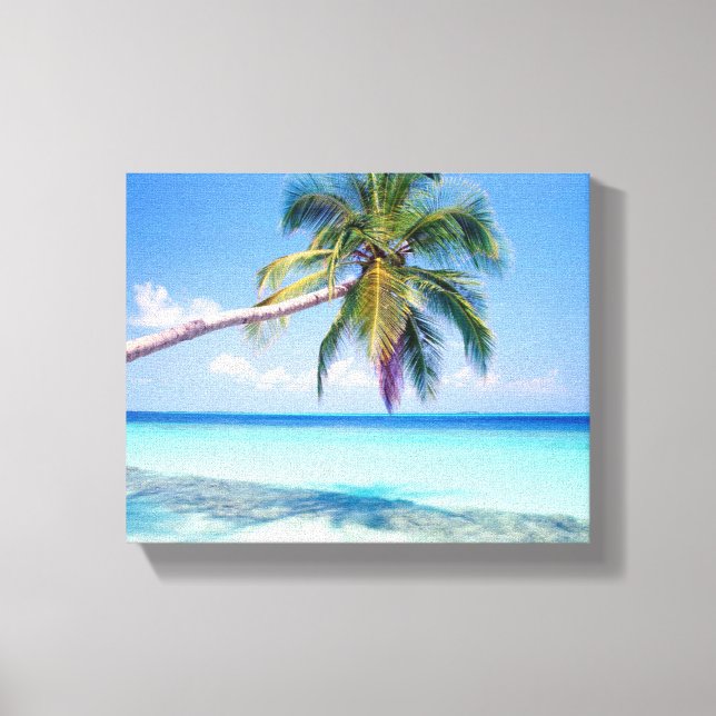 Canvas de praia tropical (Frente)