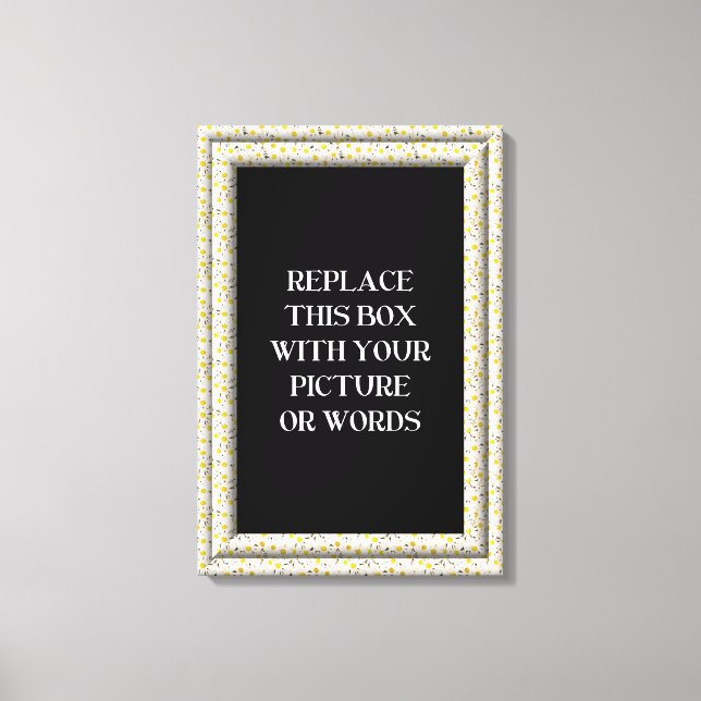 canvas de Quadros Brancos "3-D" (Frente)