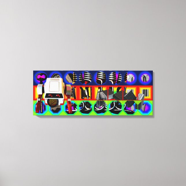 Canvas de Quadros Psicodélicos do Pop do Projeto d (Frente)