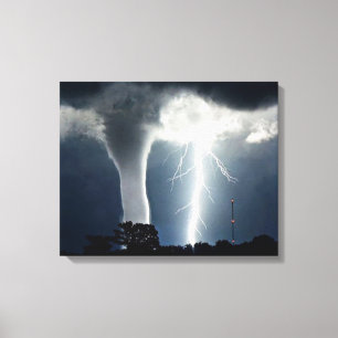 Canvas de relâmpagos e Tornado