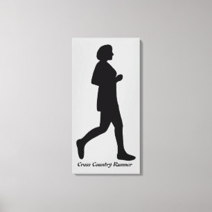 Canvas de Silhouter Feminina em Runner entre Paíse