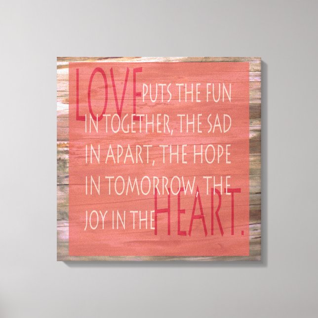 Canvas de sinais rústicos de poema expressivo de a (Frente)