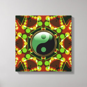Canvas de Star Bubbles New Age Yin Yang