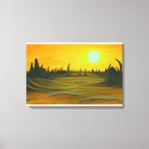 Canvas de Sun do deserto