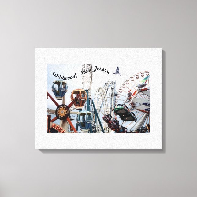 Canvas de texto Cais/Madeira Selvagem (Frente)