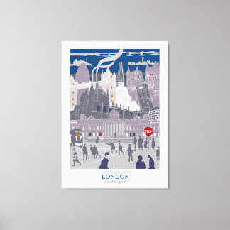 Canvas de Trabalho de arte London City Skyline