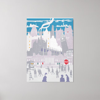 Canvas de Trabalho de arte London City Skyline