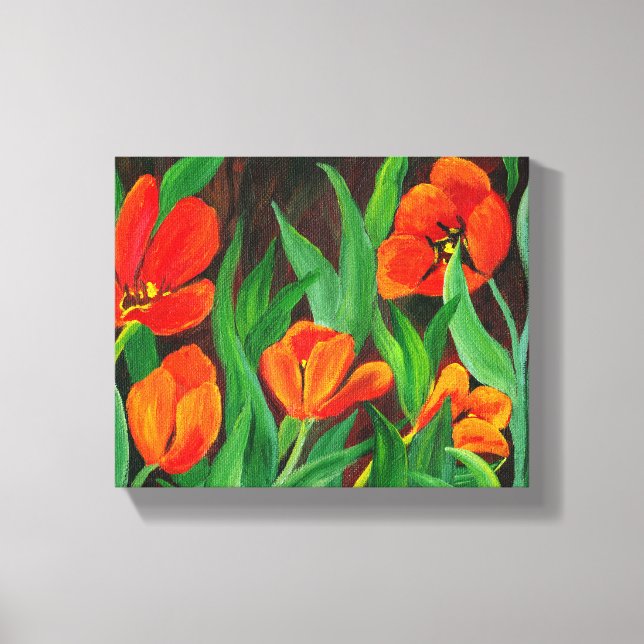 Canvas de Tulipas Vermelhas (Frente)