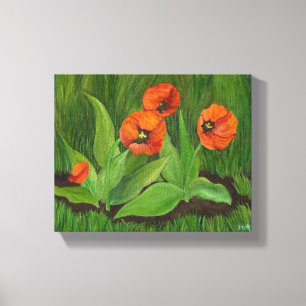 Canvas de Tulipas Vermelhas