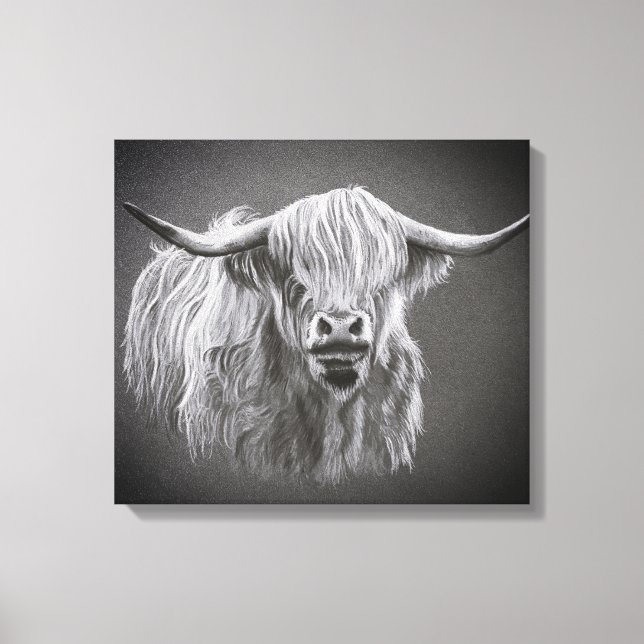 Canvas de Vaca do Highland (Frente)