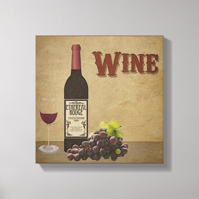 Canvas de vinho (Frente)