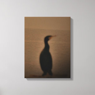 Canvas DE VISUALIZAÇÃO OCEANO DE AVES DE DESIGN DE