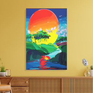Canvas de Wall Art Convergência cromática