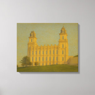 Canvas de Wall Art do Templo Manti Utah™