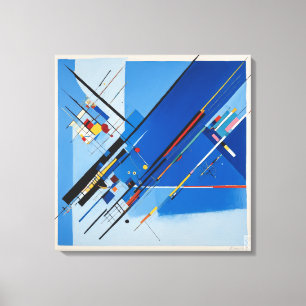 Canvas Digital Error in Blue: Kandinsky