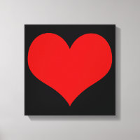 Canvas do Coração Vermelho