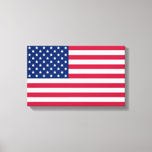 Canvas do Decor do American Flag Home Office
