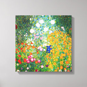 Canvas do Jardim Flor Gustav Klimt
