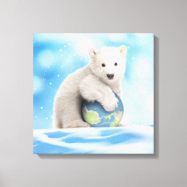 Canvas do Mundo do Polar Bear Cub (Frente)