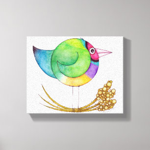Canvas do passarinho de Gouldian