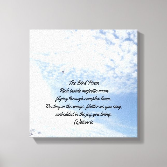 CANVAS DO POEMA DE AVES (Frente)