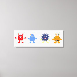 Canvas do Salão do Menino do Tema Monstro