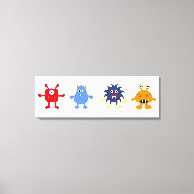 Canvas do Salão do Menino do Tema Monstro (Frente)