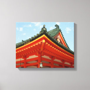 canvas do telhado santuário vermelho
