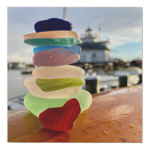 Canvas do vidro do mar