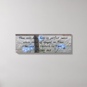 Canvas dos miosótis de Isaiah 26
