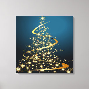 Canvas douradas do prêmio da árvore de Natal