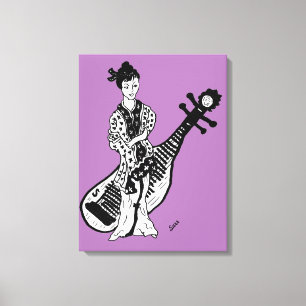 Canvas embrulhando Geisha Girl