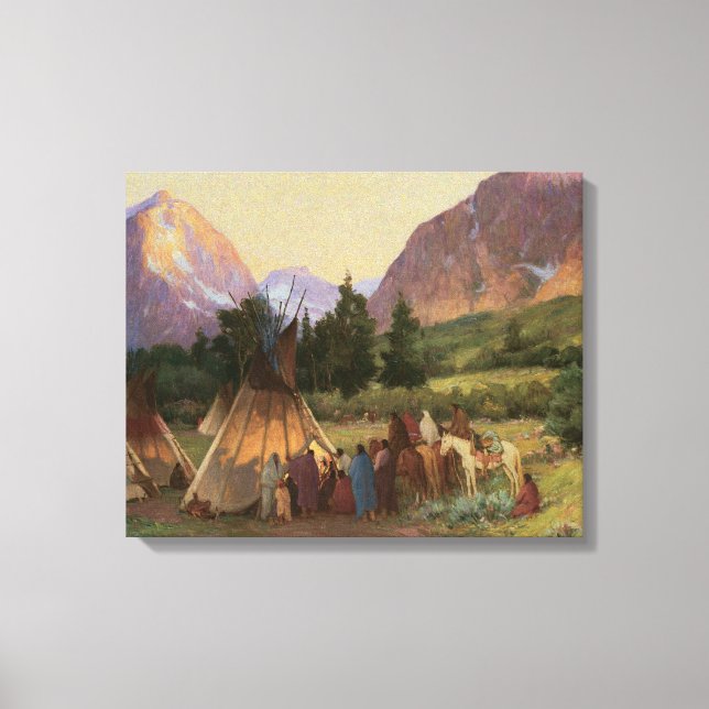 Canvas Encampment Montana 1902 (Frente)