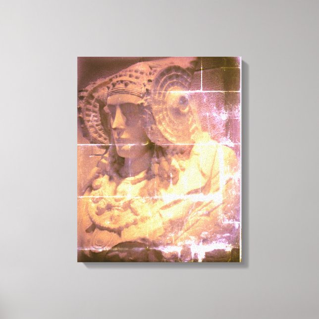 CANVAS ENVELHECIDA A ARTE DA SENHORA DA ESPANHA DE (Frente)