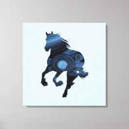 Canvas Esmagadora de Cavalo Azul