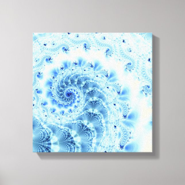 Canvas espiral azul (Frente)