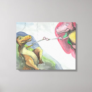 canvas estendida de 20"x16"x1.5" "Criação de T-Rex