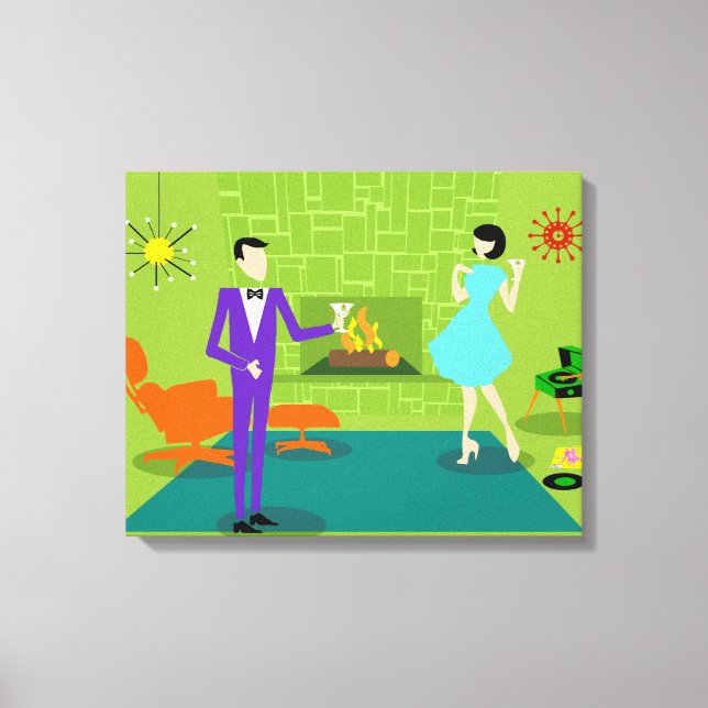Canvas estendida personalizada do Casal moderno me (Frente)
