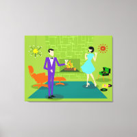 Canvas estendida personalizada do Casal moderno me