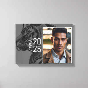Canvas Esticada de Foto de Graduação Única