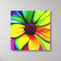 Canvas Estreita da Flor de Água Arco-Íris